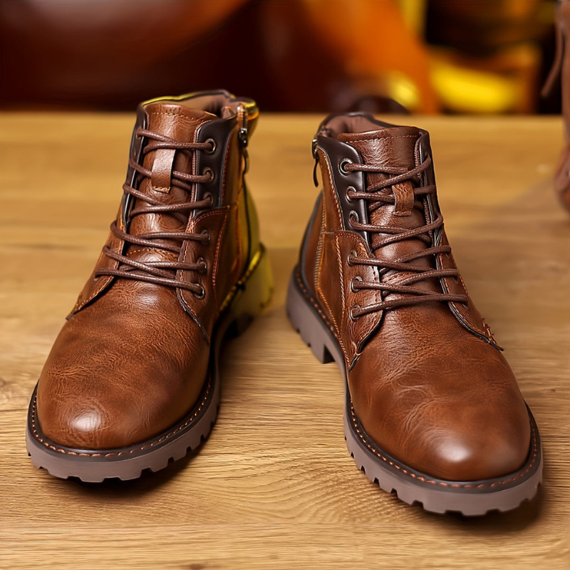 Herren Winterstiefel im Schnürstiefel Design