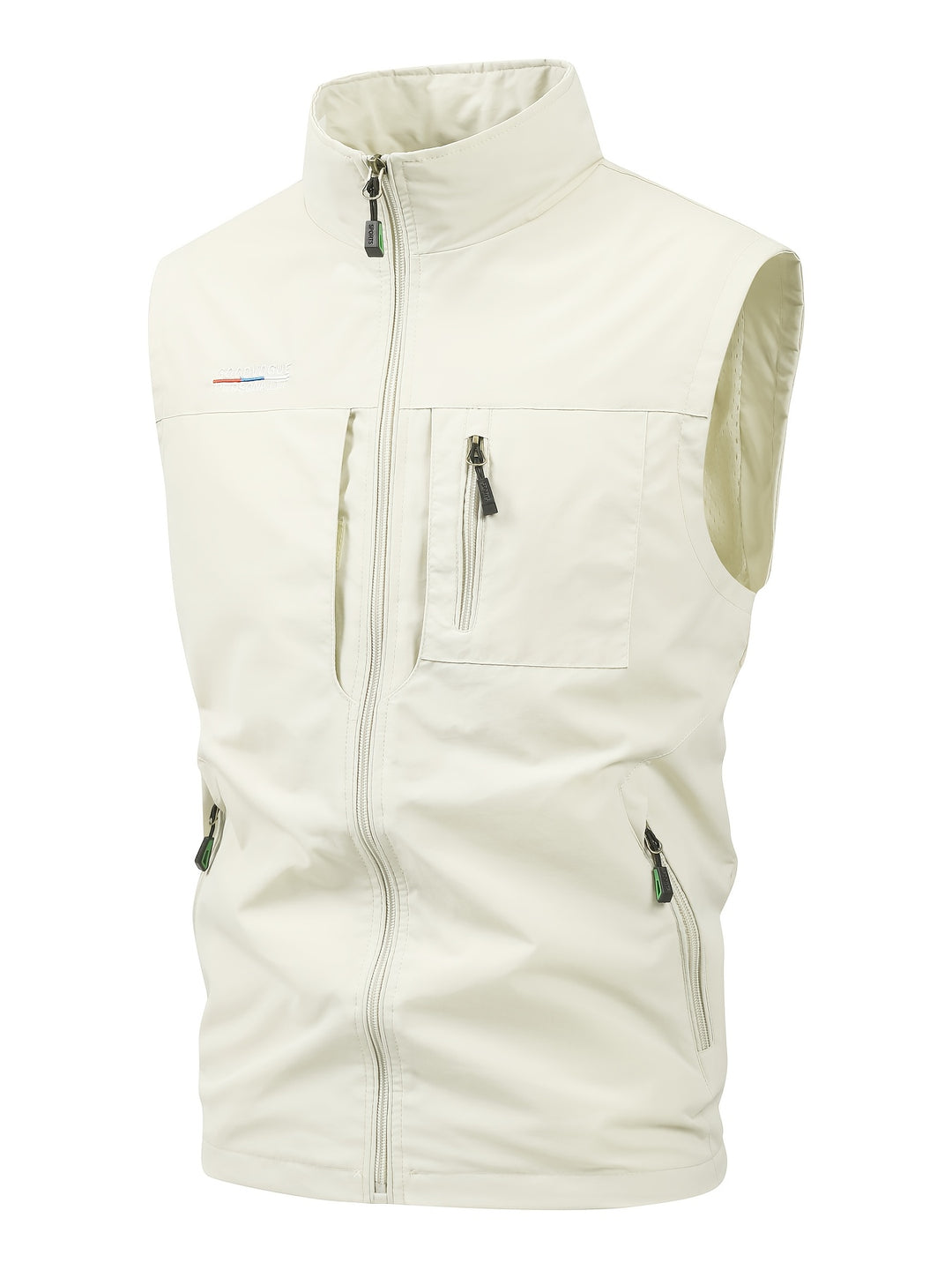 Herren Bodywarmer leicht & schnelltrocknend - Arbeitsweste mit Mehrfac - Beige