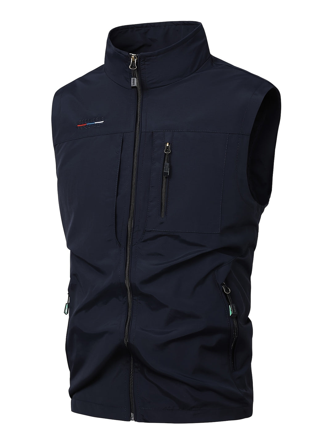 Herren Bodywarmer leicht & schnelltrocknend - Arbeitsweste mit Mehrfac - Blau