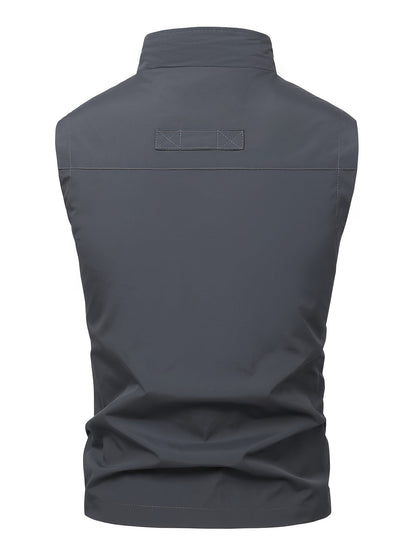 Herren Bodywarmer leicht & schnelltrocknend - Arbeitsweste mit Mehrfac