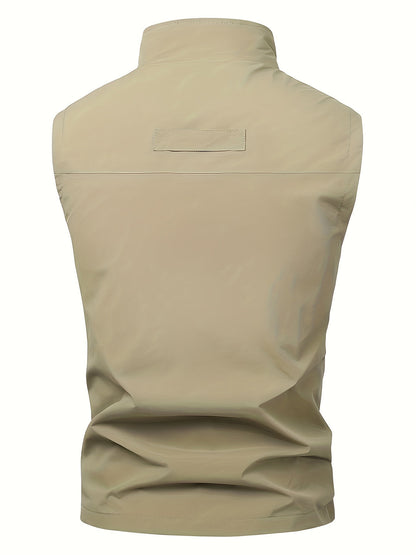 Herren Bodywarmer leicht & schnelltrocknend - Arbeitsweste mit Mehrfac