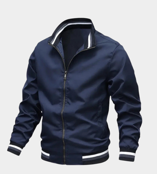 Herren Bomberjacke mit Steppung - Klassisches Design - Blau