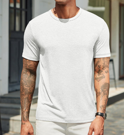 Herren Classic T-Shirt Rundhals - Zeitlos & Atmungsaktiv