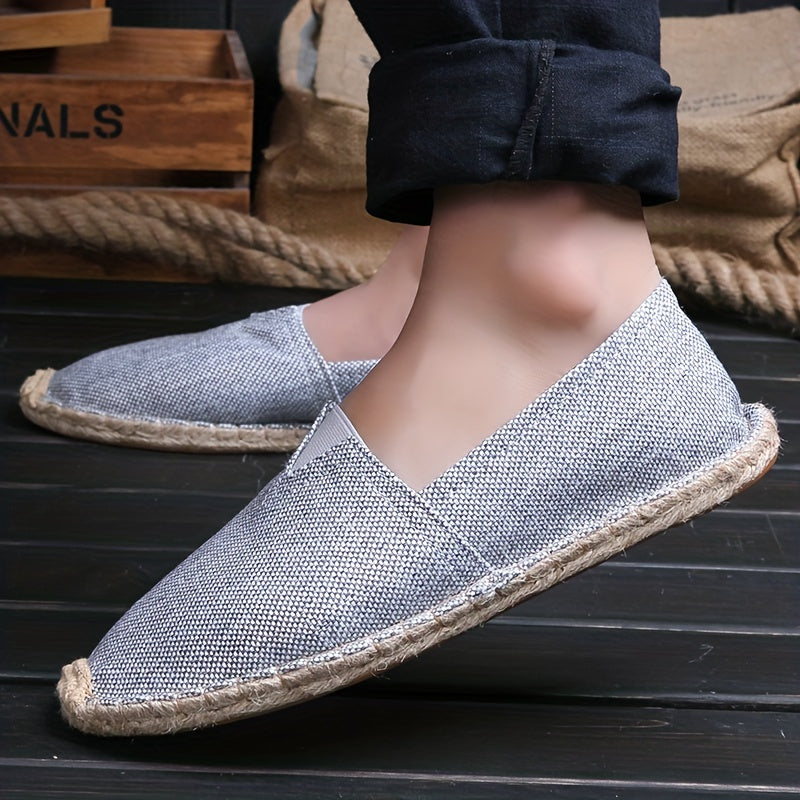 Herren Espadrilles Loafers im Slipper-Stil