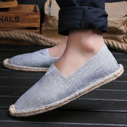 Herren Espadrilles Loafers im Slipper-Stil