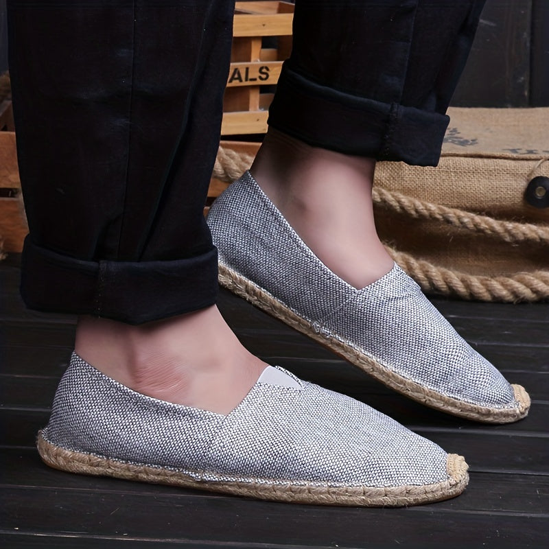 Herren Espadrilles Loafers im Slipper-Stil