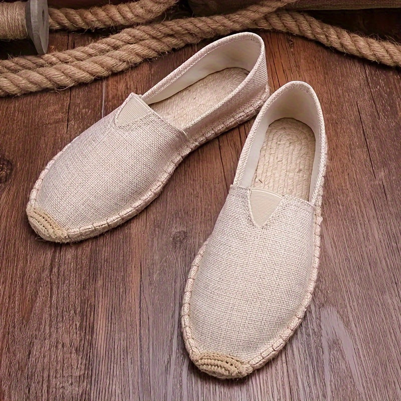 Herren Espadrilles Loafers im Slipper-Stil - beige