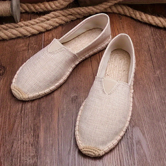 Herren Espadrilles Loafers im Slipper-Stil - beige