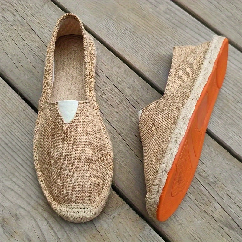 Herren Espadrilles Loafers im Slipper-Stil - braun