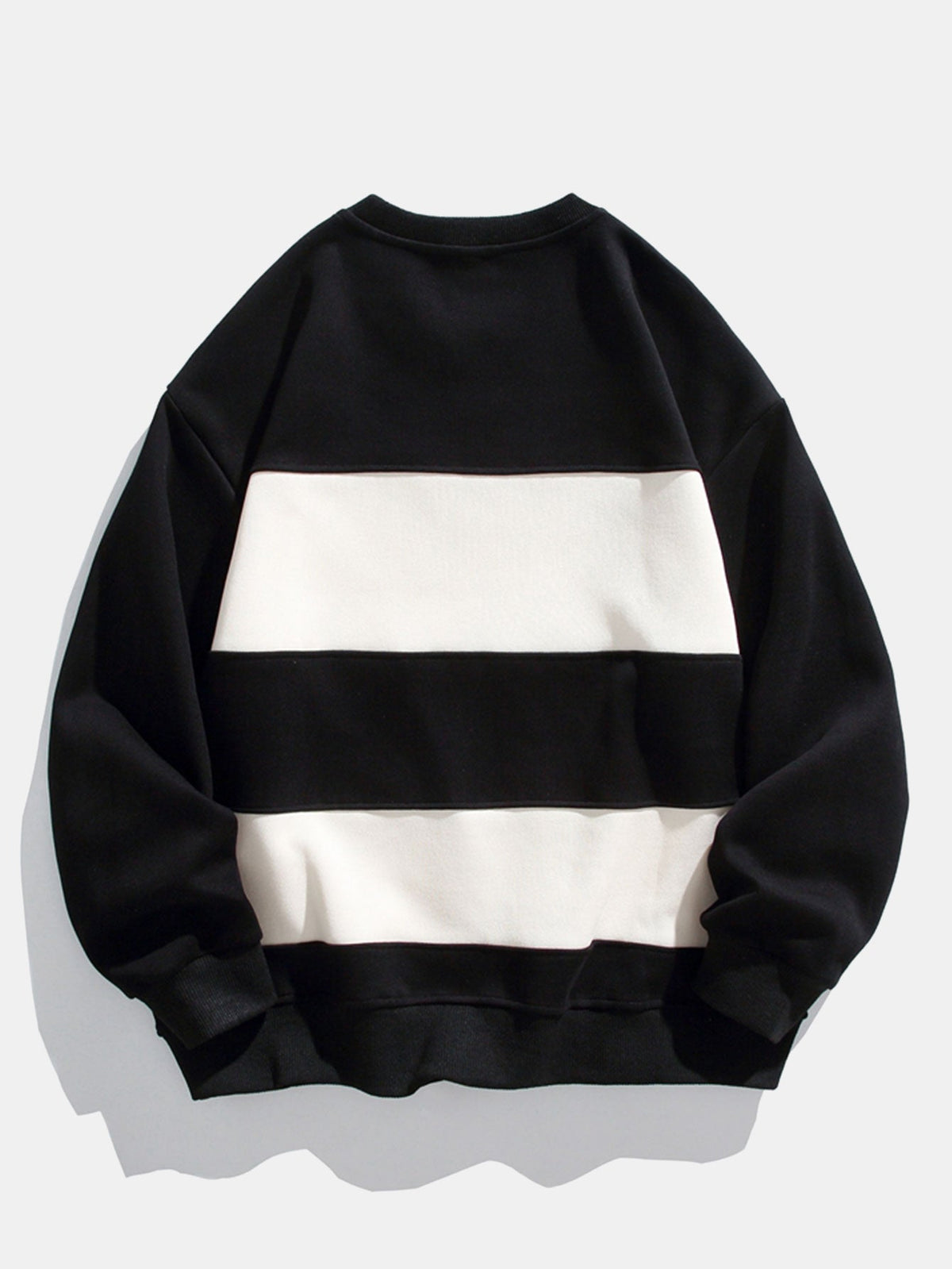 Herren Farbblock Sweatshirt – Entspannte Passform mit Streifen