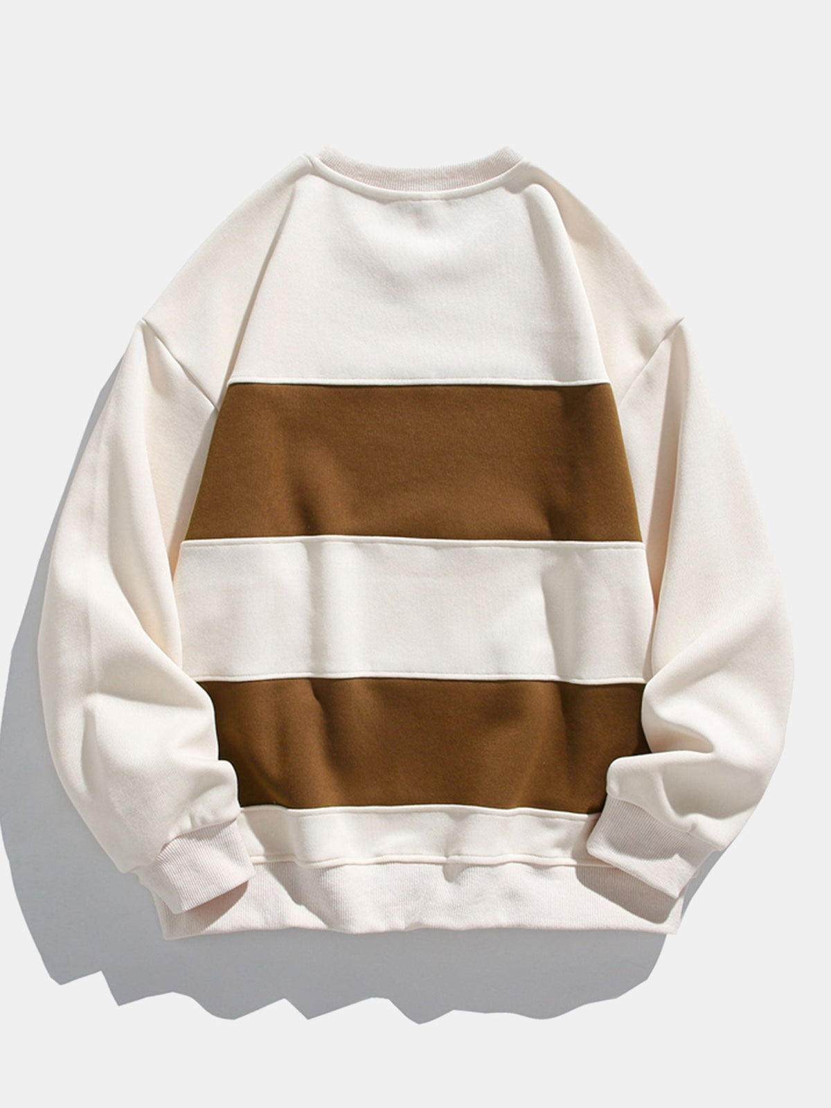 Herren Farbblock Sweatshirt – Entspannte Passform mit Streifen