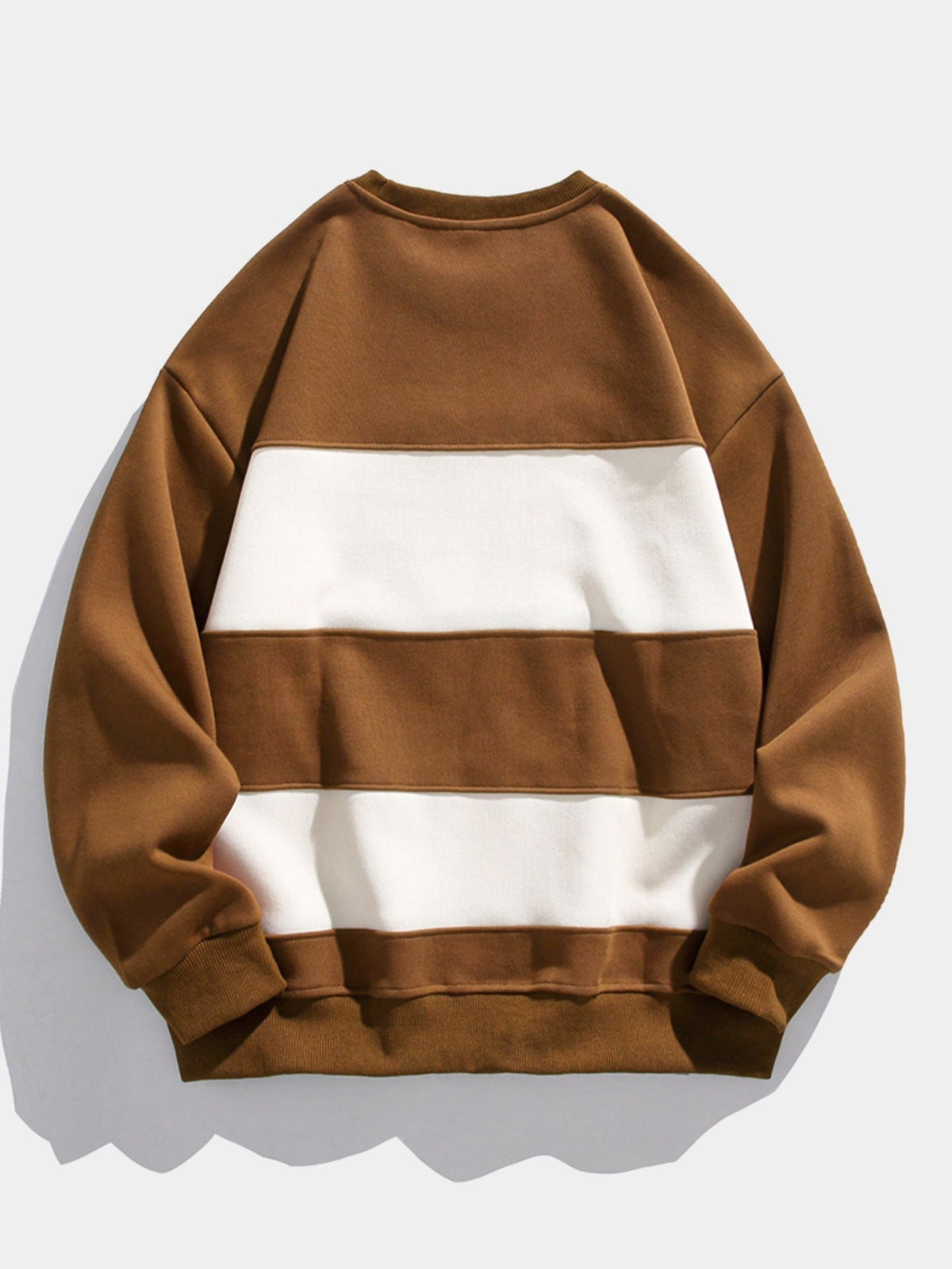Herren Farbblock Sweatshirt – Entspannte Passform mit Streifen