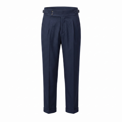 Herren Hochbund-Hose mit Doppelfalte - Elegante Schnittform