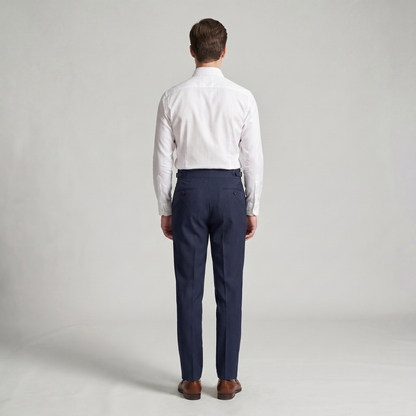 Herren Hochbund-Hose mit Doppelfalte - Elegante Schnittform