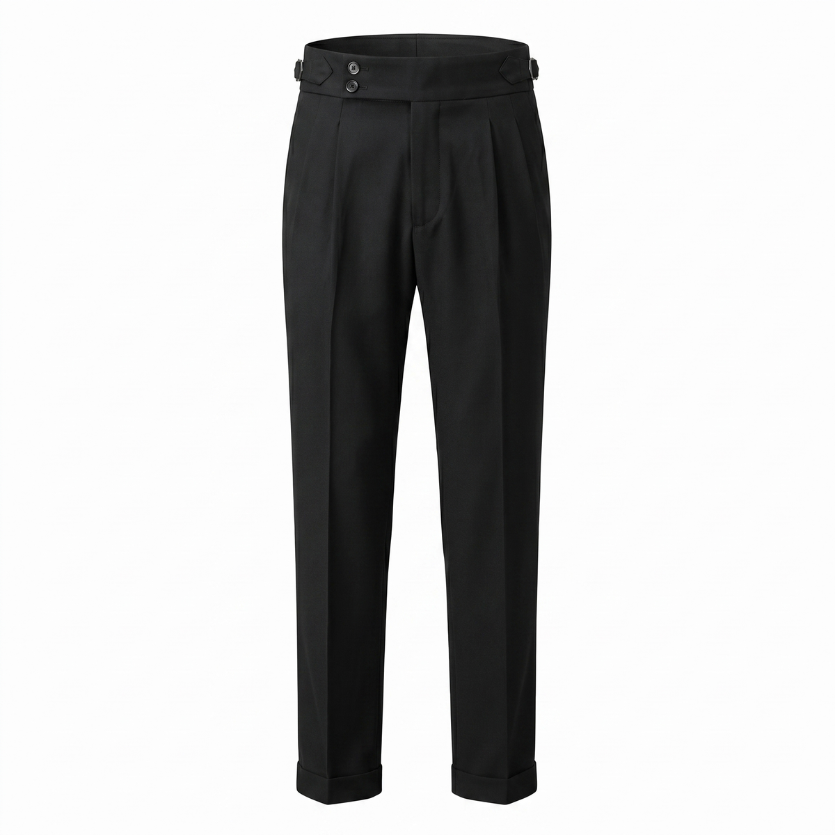 Herren Hochbund-Hose mit Doppelfalte - Elegante Schnittform