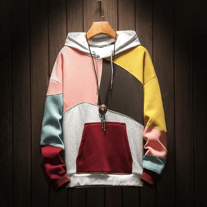 Herren Hoodie mit Kapuze in frühjahrsfarben, Lässiger Komfort und modernes Design