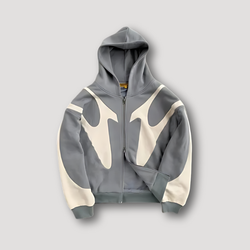 Herren Hoodie Urban Streetwear – Moderne Straßenkleidung - Grau