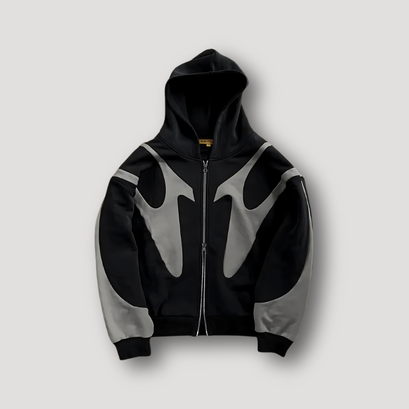 Herren Hoodie Urban Streetwear – Moderne Straßenkleidung - Schwarz