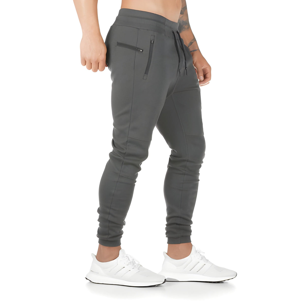 Herren Joggingbroek Leicht & Atmungsaktiv in dunkelgrau, Sportlich