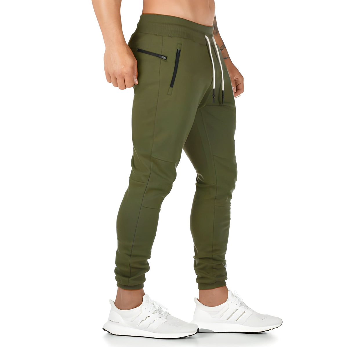 Herren Joggingbroek Leicht & Atmungsaktiv in grün, Sportlich
