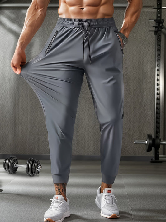Herren Jogginghose mit normaler Passform und Taschen - grau