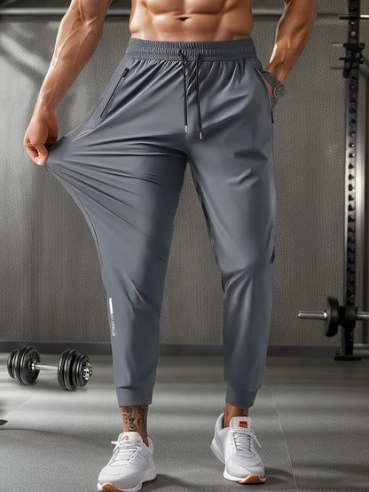 Herren Jogginghose mit normaler Passform und Taschen - grau 1