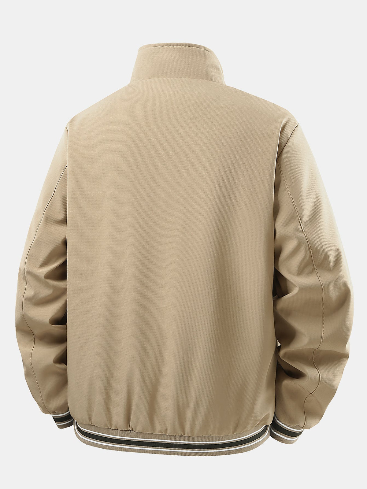 Herren Karierte Jacke mit Stehkragen – Entspannte Passform