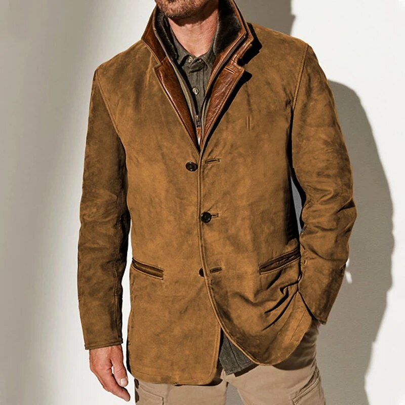Herren Lederjacke Vintage in braun, zeitlose Eleganz und Qualität