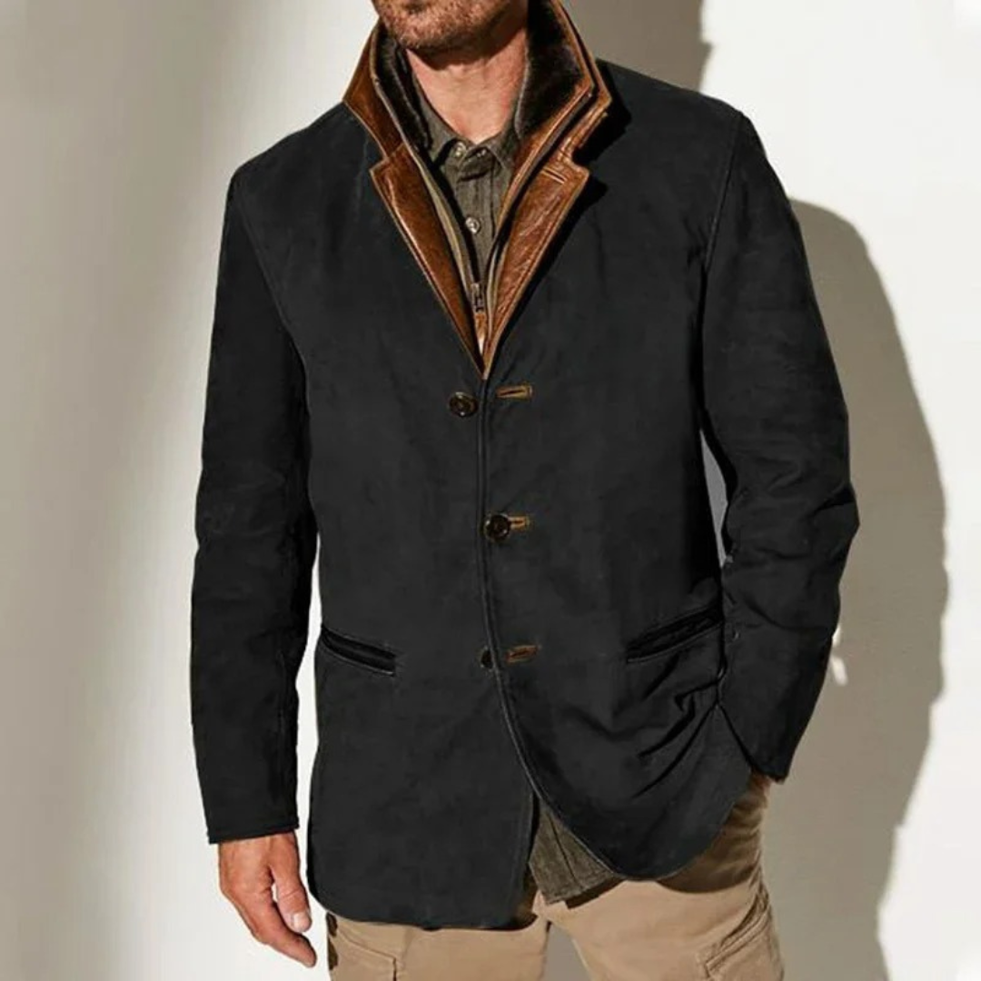 Herren Lederjacke Vintage in schwarz, zeitlose Eleganz und Qualität