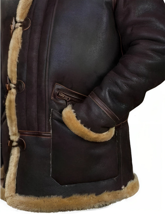 Herren Lederjacke Winter - Klassischer Stil