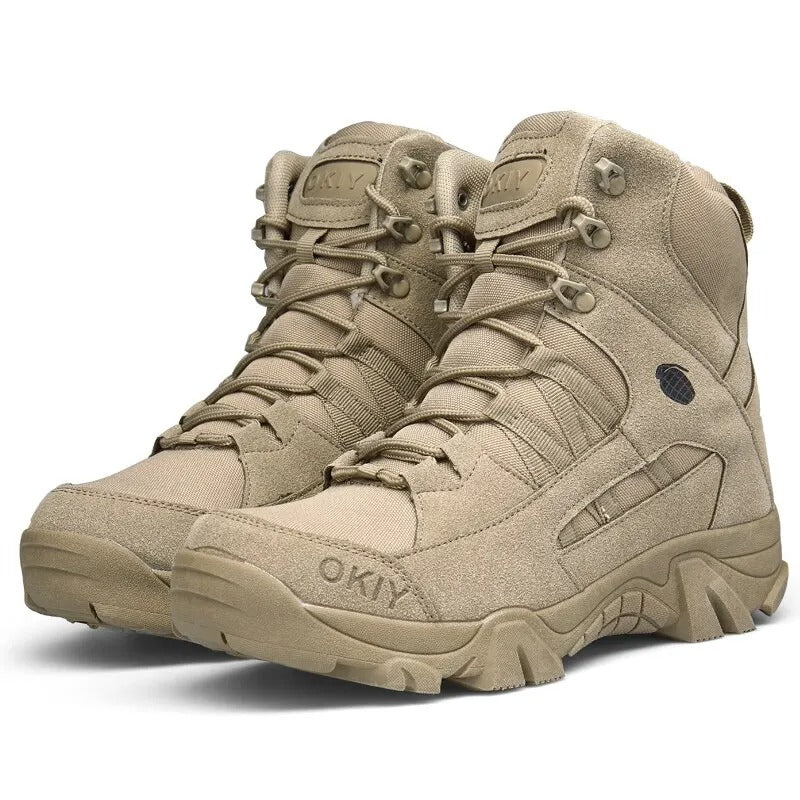 Herren Leichte Wanderschuhe Wasserdicht - Outdoor Komfort - Khaki