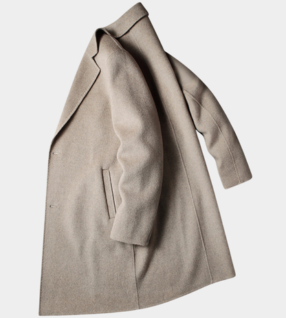 Herren Minimalistischer Mantel - Elegante Layering-Lösung