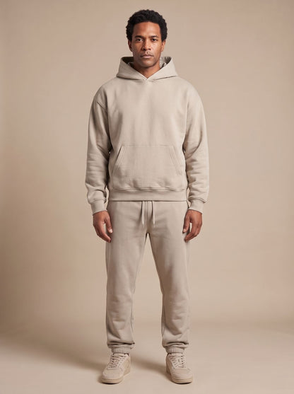 Herren Oversized Hoodie und Jogger Set - Locker geschnitten