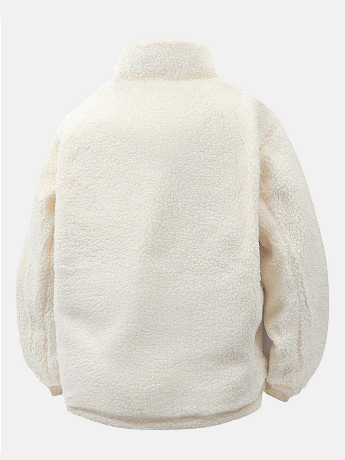 Herren Reversible Teddy Fleece Pufferjacke – Entspannte Passform Winte