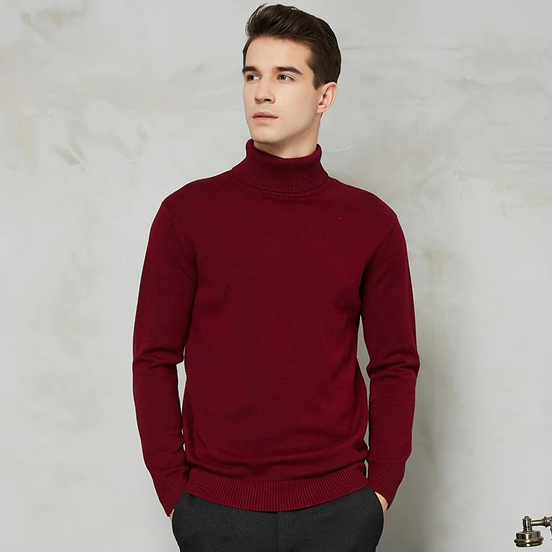 Herren Rollkragenpullover Comfort Fit - Zeitlose Eleganz