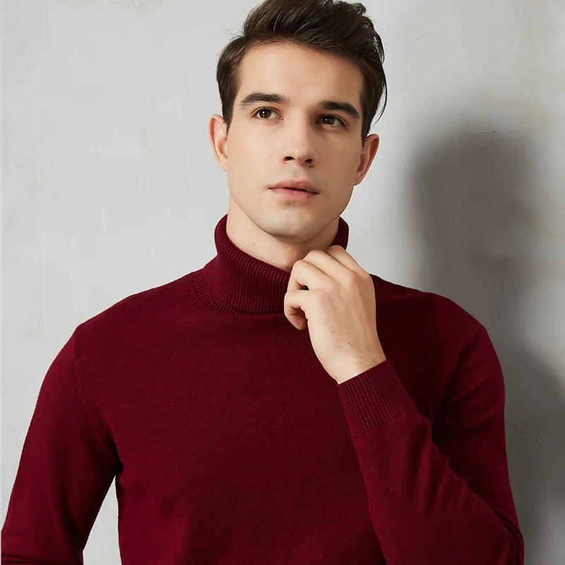 Herren Rollkragenpullover Comfort Fit - Zeitlose Eleganz