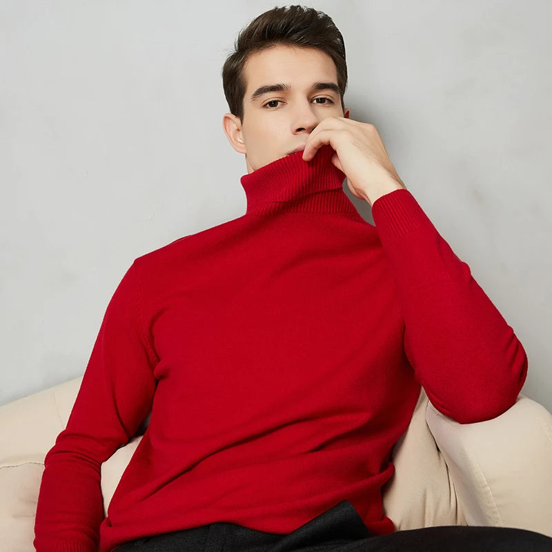 Herren Rollkragenpullover Comfort Fit - Zeitlose Eleganz
