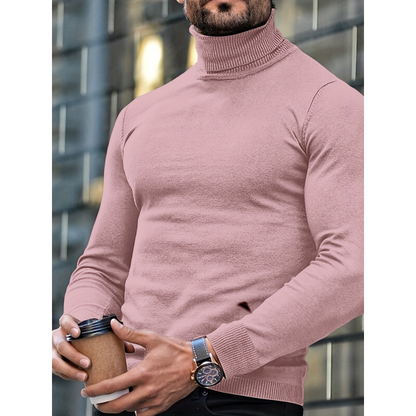 Herren Rollkragenpullover Slim Fit - Klassische Wintermode