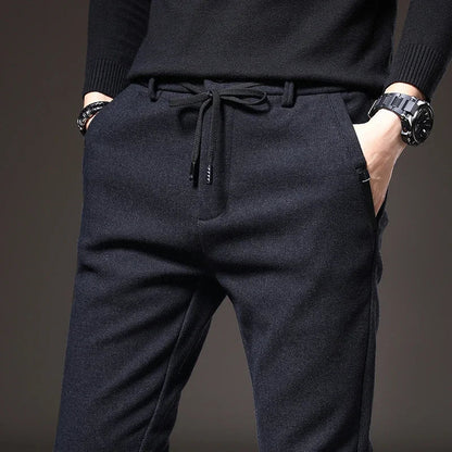 Herren Slim Fit Hose - Stretch & Komfort für Alltag und Büro - Blau