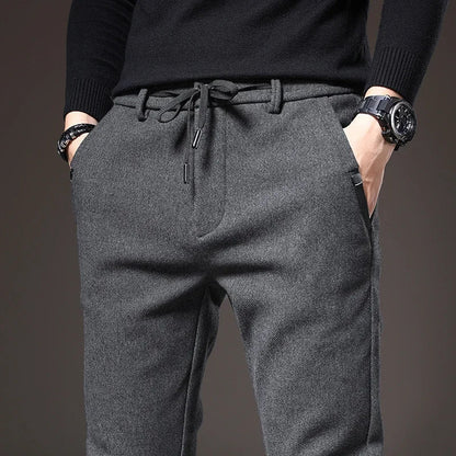 Herren Slim Fit Hose - Stretch & Komfort für Alltag und Büro - Grau