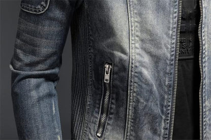 Herren Streetwear-Sommerjacke mit Distressed-Details - Urban Edge