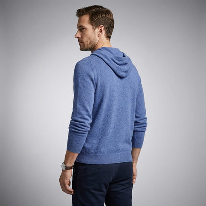 Herren Strickpullover Hoodie - Feinstrick Kapuzenpullover
