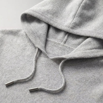 Herren Strickpullover Hoodie - Feinstrick Kapuzenpullover