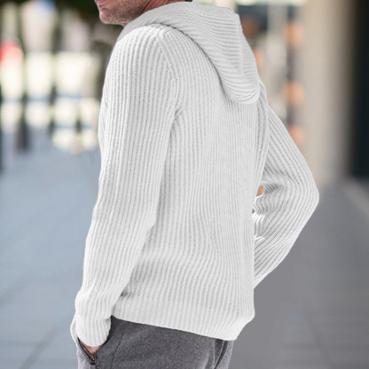 Herren Strickweste mit Kapuze - Casual Cardigan