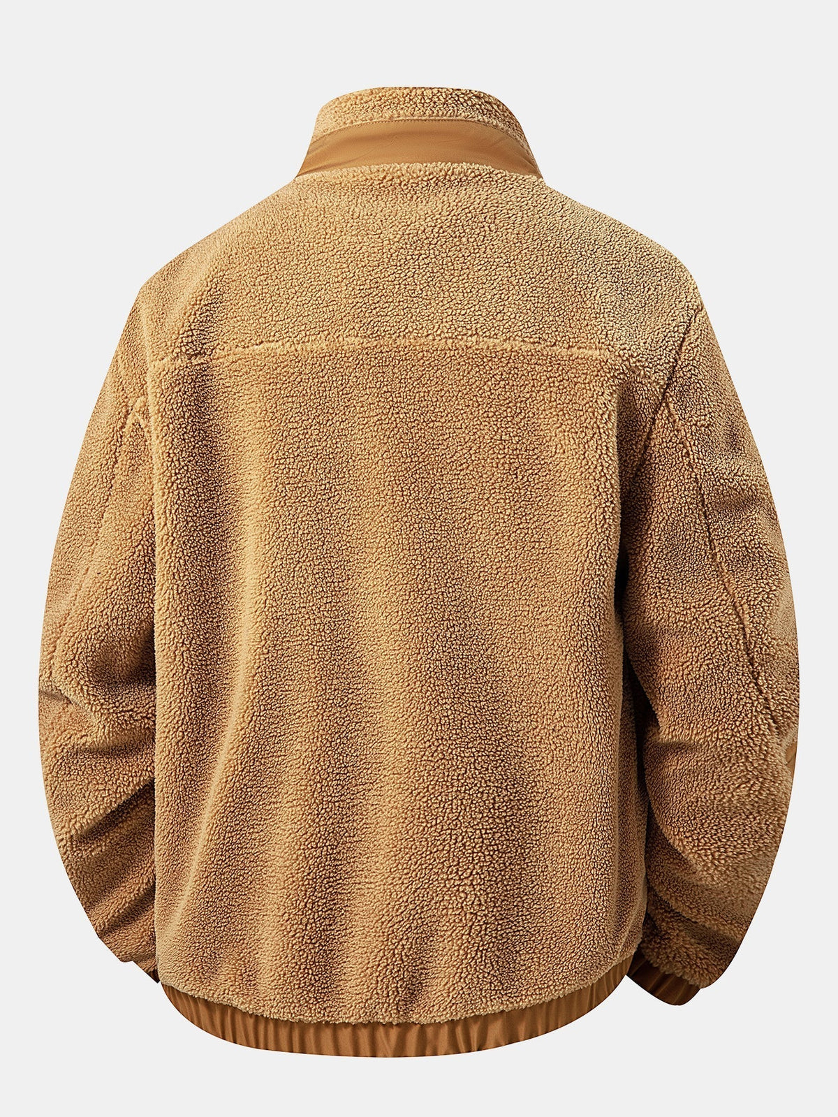Herren Teddy Fleece Jacke mit Reißverschluss - Warme Casual Jacke