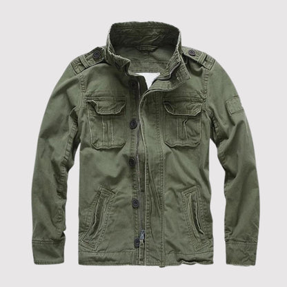 Herren Vintage Luftwaffen Tactical Jacke in grün, Klassischer Stil