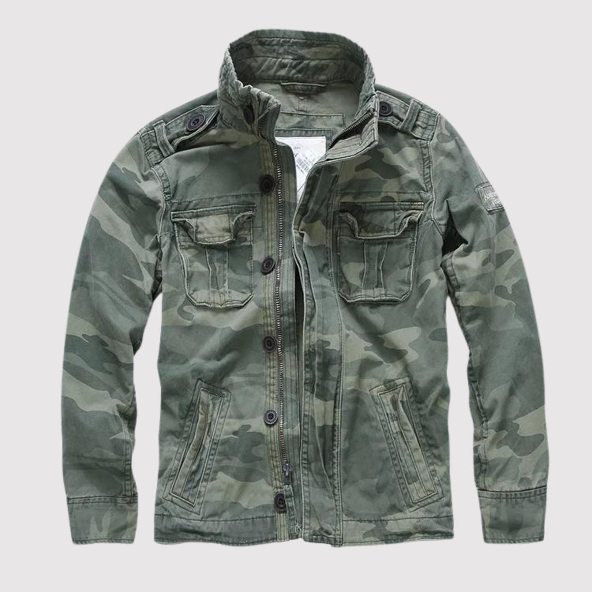 Herren Vintage Luftwaffen Tactical Jacke in olivgrün, Klassischer Stil