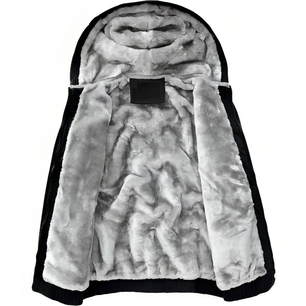 Herren Winterjacke mit Kapuze - Flauschige Übergangsjacke