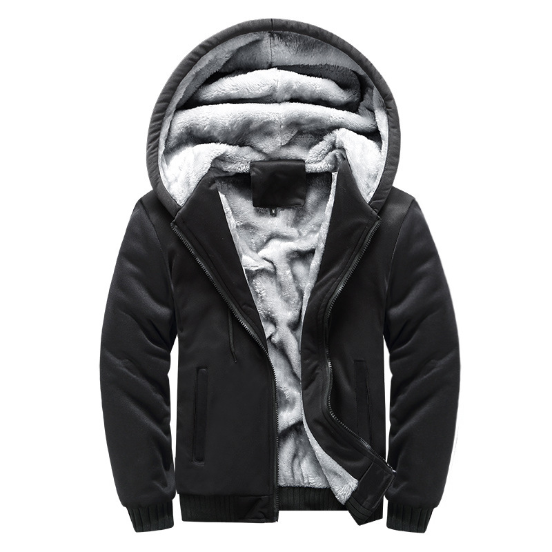 Herren Winterjacke mit Kapuze - Warm & Komfortabel - Schwarz