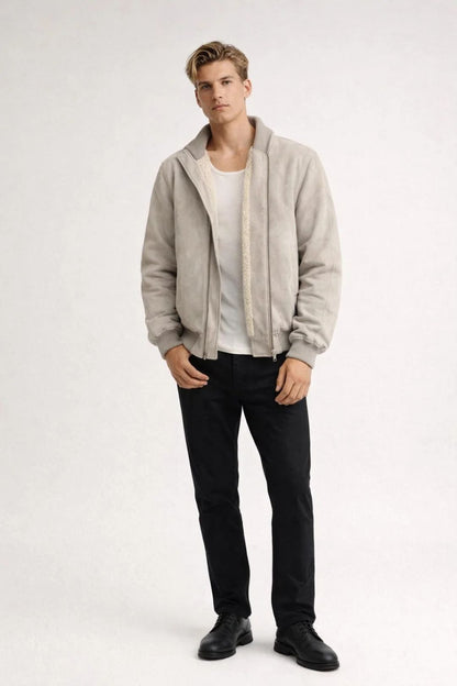 Herren Winterjacke mit Reißverschluss - Klassischer Schnitt